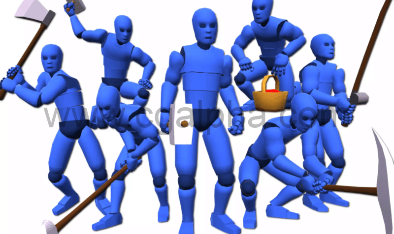 Unity – 角色动画资产包 Villager Animations