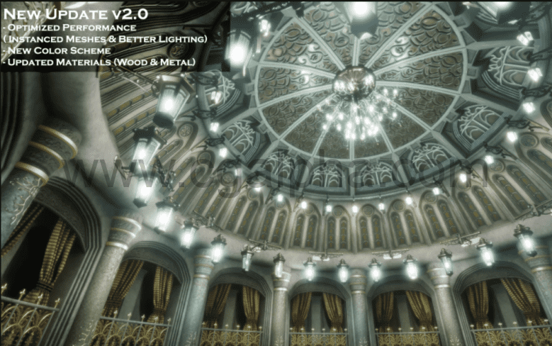 【UE4】哥特式房屋圆顶 Ornate Gothic Dome
