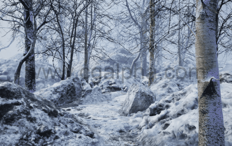 【UE4】寒冷的森林 Cold Forest
