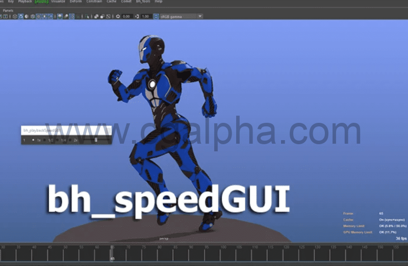 Maya插件 – 动画快速预览插件 speedGUI