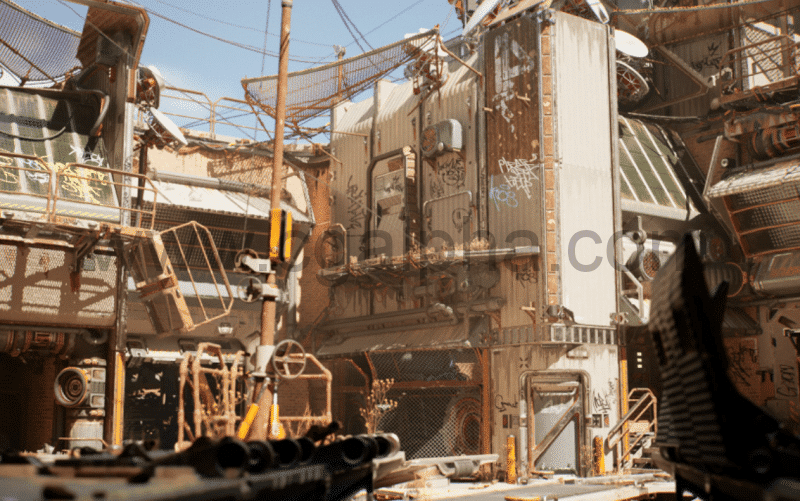 【UE5】铁路终点站设施 Scifi Railroad Terminal Facility