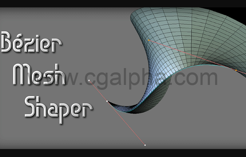 Blender插件 – 贝塞尔曲线控制插件 Bezier Mesh Shaper