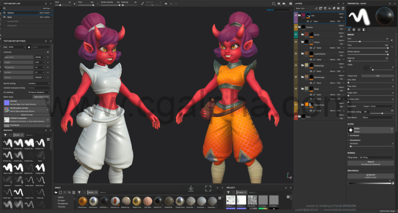 【中文字幕】Zbrush教程 – 创建风格化概念角色教程