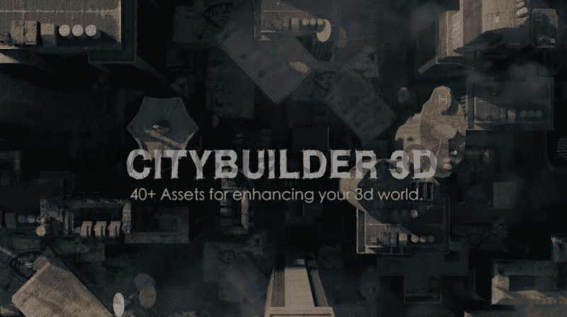 Blender插件 – 城市建筑群楼房模型预设 Citybuilder 3d