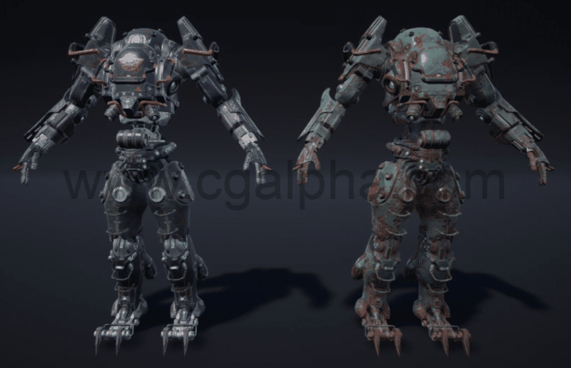 【UE4】机甲飞行员角色 Dystopia Mech and Pilot