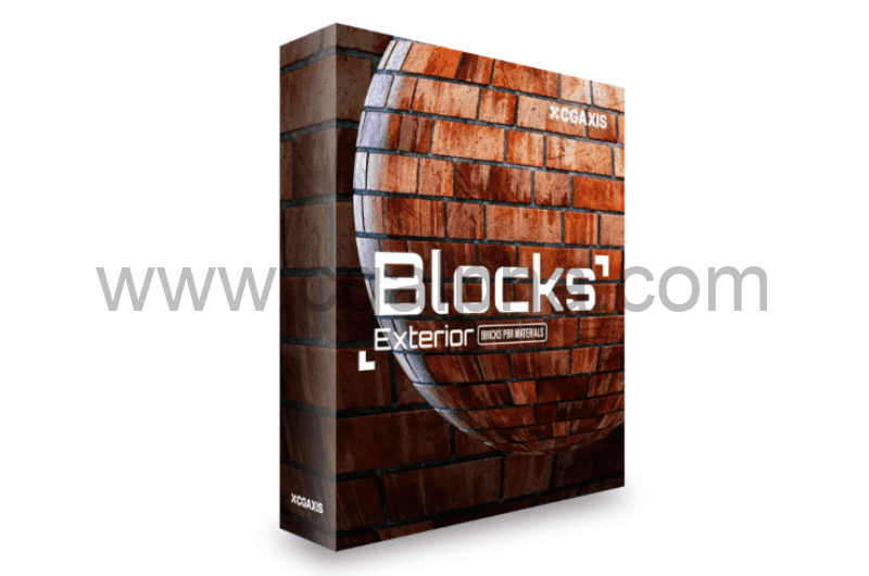 CGAxis – Blocks Exterior Brick Walls PBR Textures