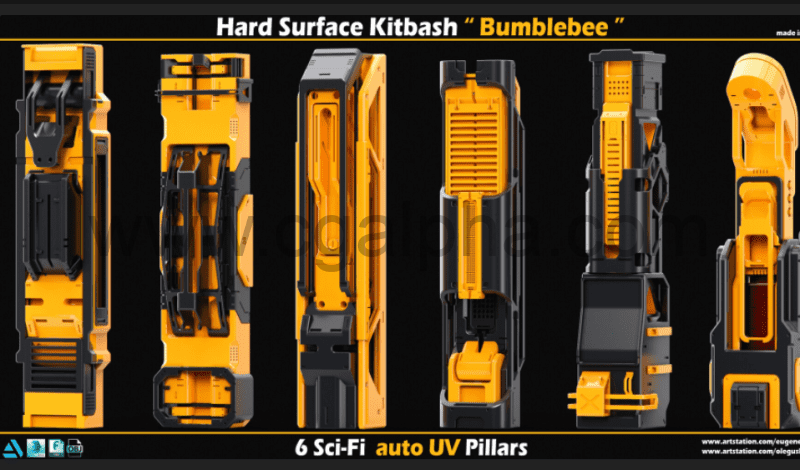 模型资产 – 科幻硬表面 Sci-Fi Hard Surface Kitbash