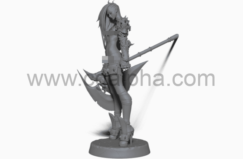 女战士3D打印模型