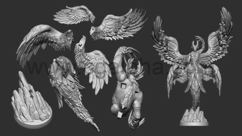 微型模型游戏角色3D打印模型