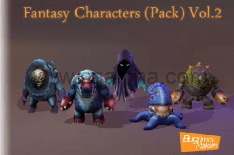 Unity – 幻想生物角色资产 Fantasy Characters