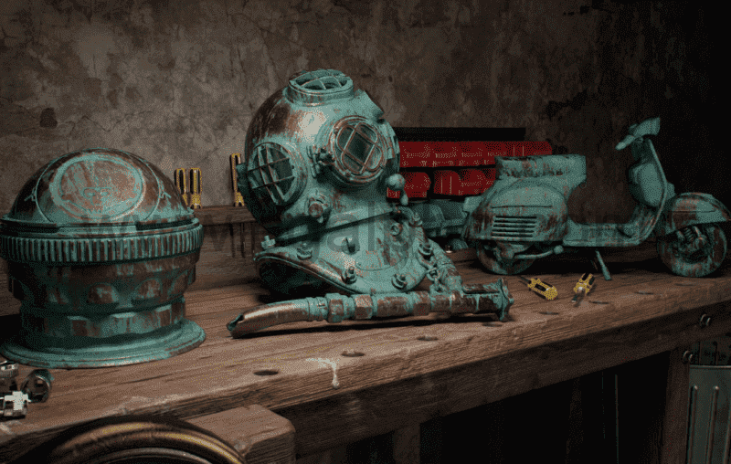 Marmoset Toolbag 4 -八猴渲染器贴图材质笔刷资产包