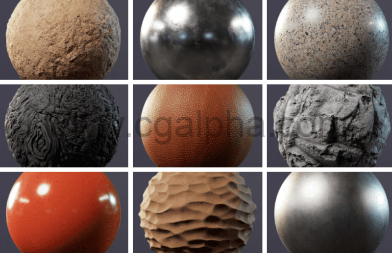 Marmoset Toolbag 4 -八猴渲染器贴图材质笔刷资产包