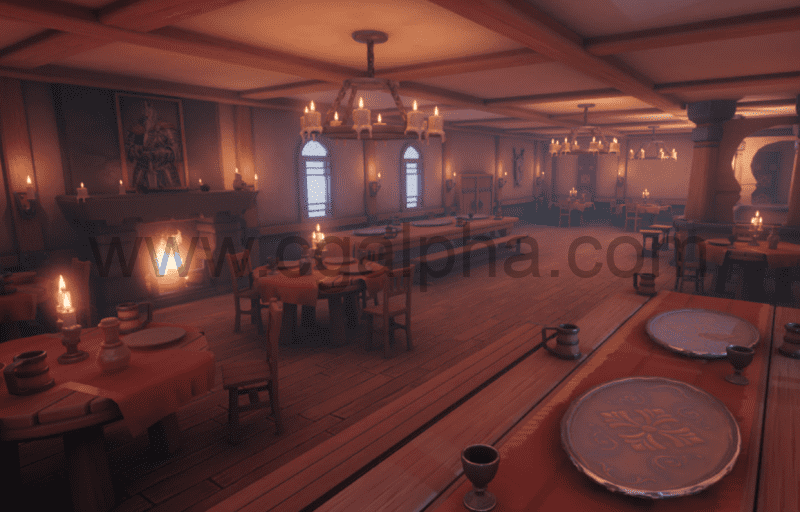 【UE4/5】酒馆场景 Fantasy Tavern