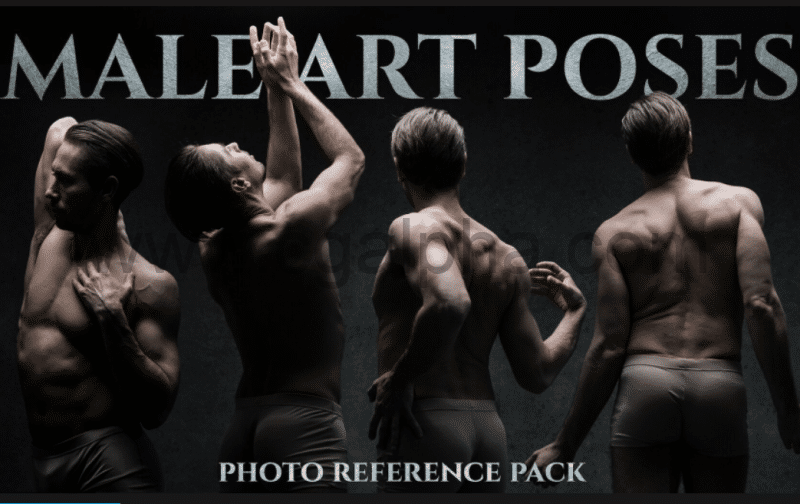 664张男性艺术动态姿势造型照片参考图片