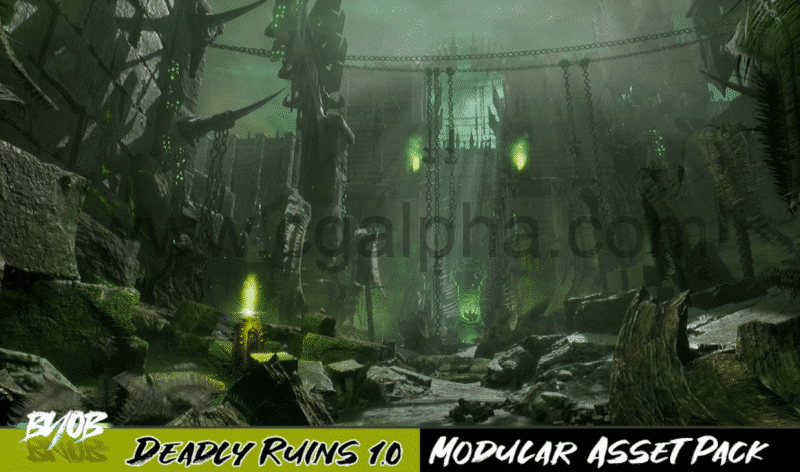 【UE4】致命废墟模块化资产 Deadly Ruins – Modular asset pack