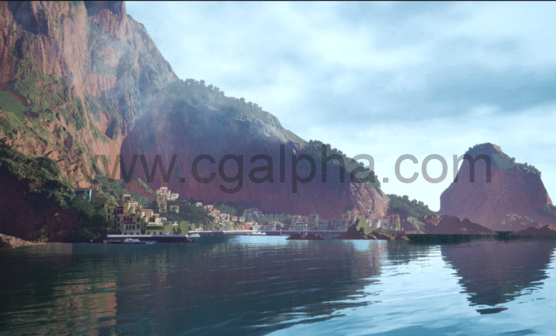 【UE4】远景岛屿场景 Background Island Vista