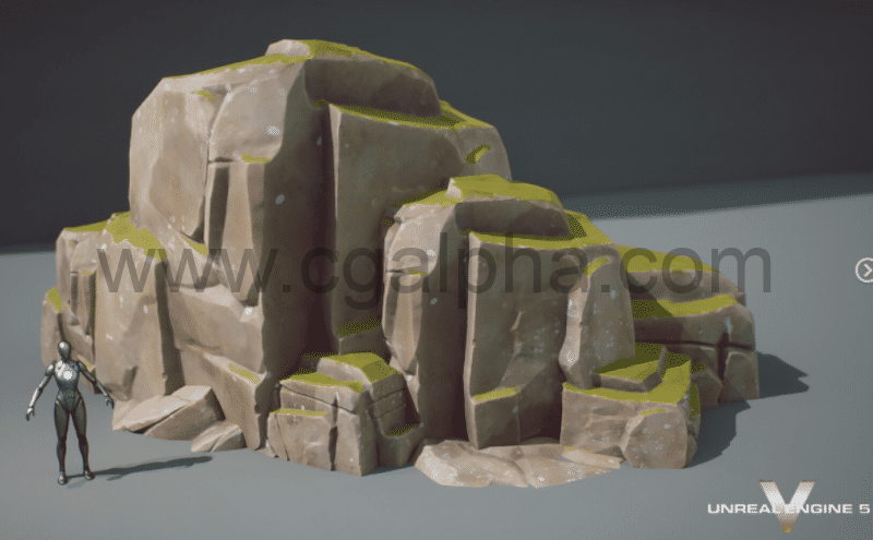 【中文字幕】风格化岩石纹理处理 How to Texture Stylized Rocks in Substance Painter