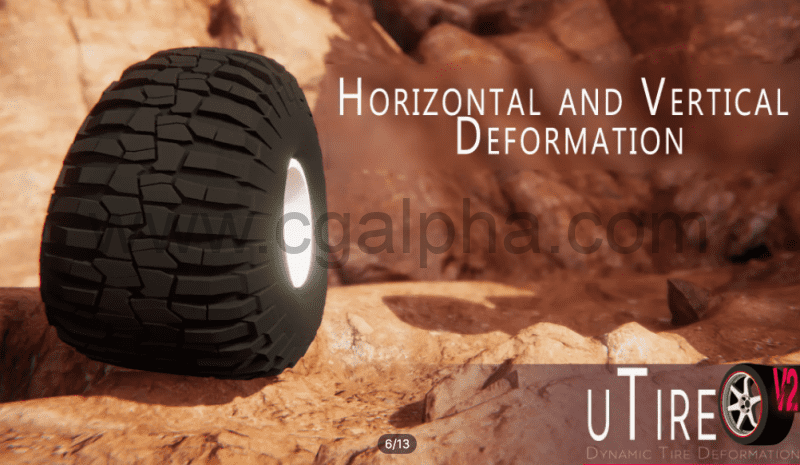 Unity插件 – 汽车轮胎挤压变形插件 uTire Dynamic Tire Deformation V2