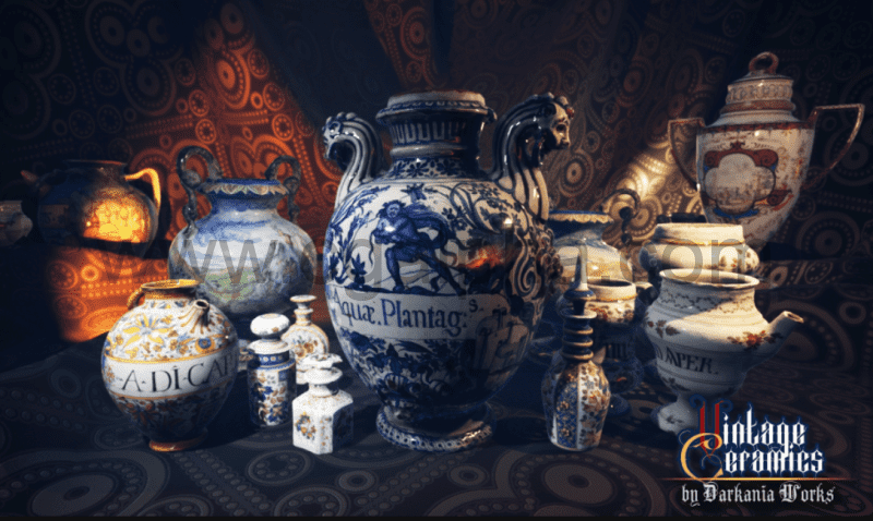 【UE4】中世纪陶瓷 Vintage Ceramics
