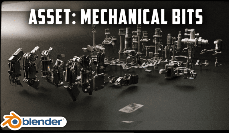 模型资产 – 科幻金属零件模型 William Landgren Tech Bits – Premium Subscriber