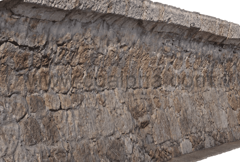 模型资产 – 扫描石头墙 Stone wall 04