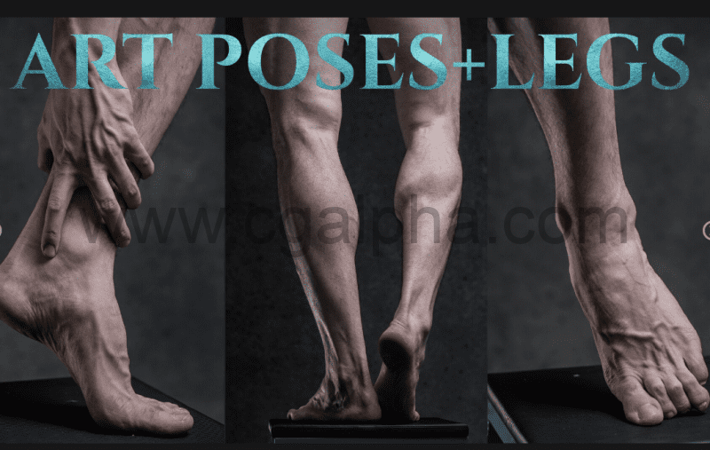 1076张男性艺术姿势造型腿脚高清参考图片