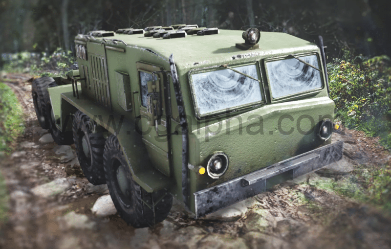 【UE4/5】多功能战车3D模型 MAZ537 / Battle Truck / 6 Versions