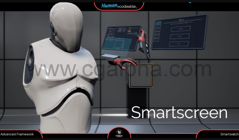 【UE4】智能手表VR界面 AFU – Smartwatch – VR