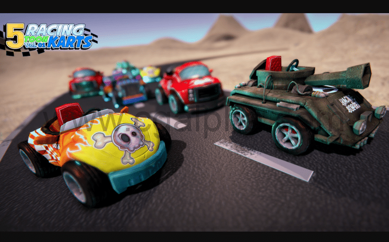 Unity – 赛车卡通卡丁车模型资产 Racing Toon Karts Vol.01