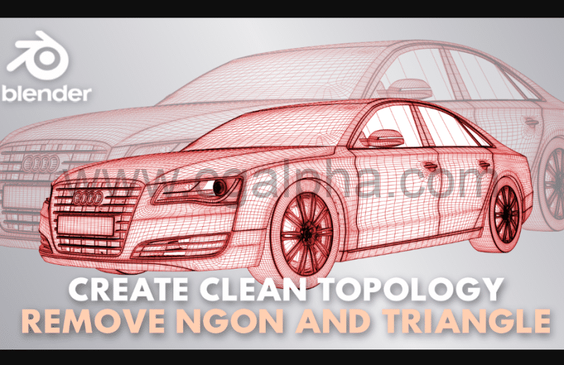 【中文字幕】在Blender中创建干净的拓扑模型 Create Clean Topology In Blender