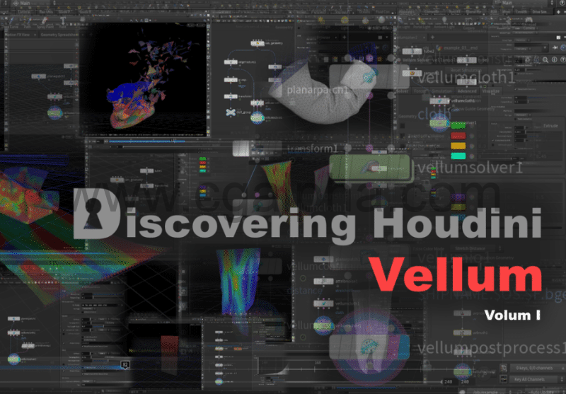 【中文字幕】Discovering Houdini Vellum 柔体布料模视频教程
