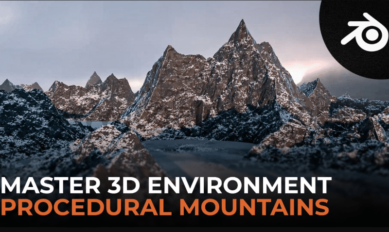 【中文字幕】在Blender中创建写实山脉 Create Realistic Looking Mountains in Blender