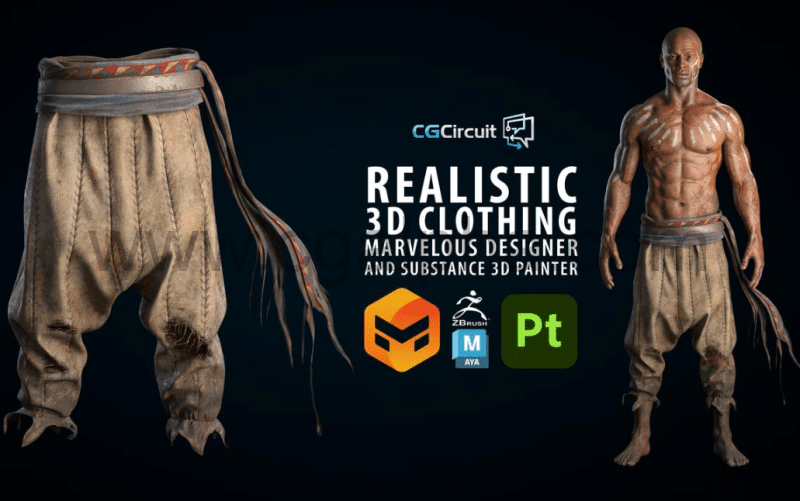 Marvelous Designe 制作写实撕裂3D服装 Realistic 3D Clothing
