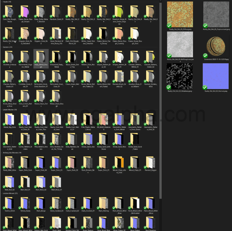 100 Tileable 4K Design Textures 4K平铺风格化PBR贴图材质预设 +使用教程