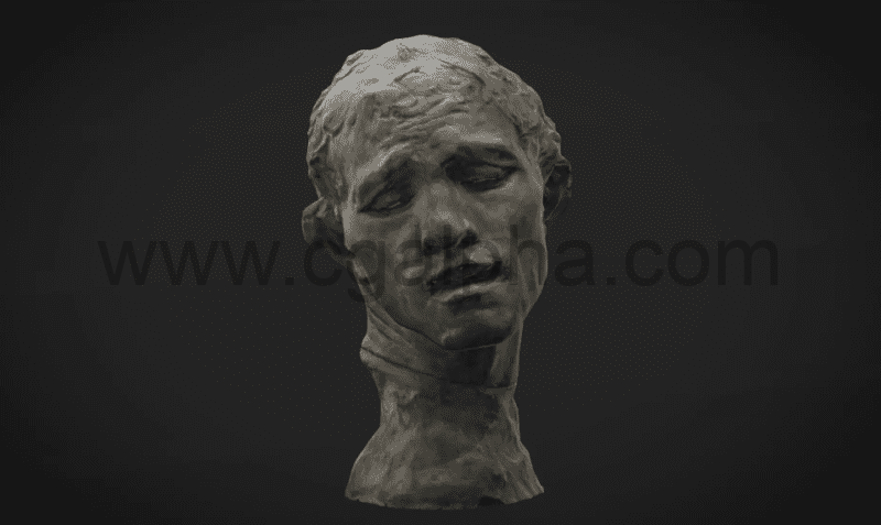 Unity扫描3D雕塑模型 Heroic Head of Pierre de Wissant