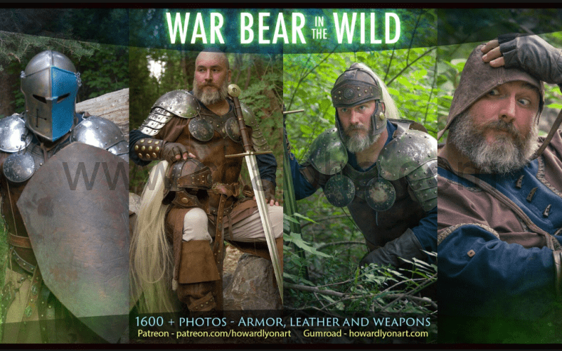 1600张中世纪风格装备战斗动态表情姿势参考图片 War Bear Wild