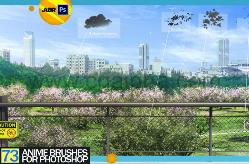 PS笔刷 – 动漫画笔套装 ANIME BRUSH SET 73+