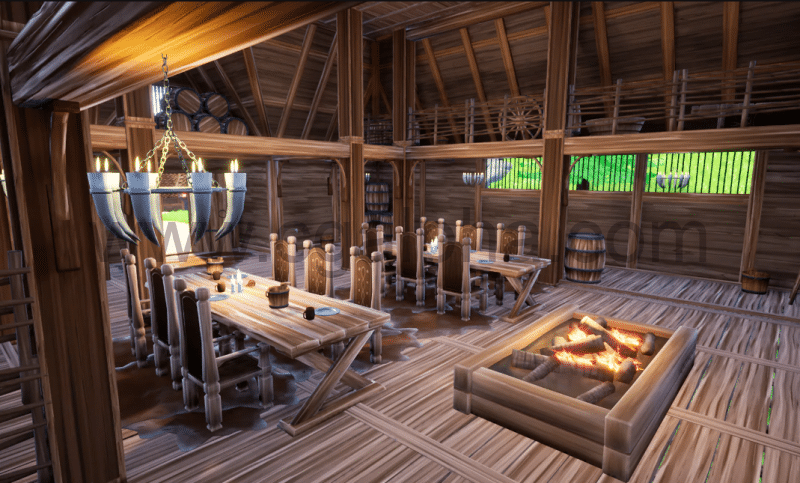 【UE4】风格化维京环境场景资产 Stylized Viking Environment Pack (Modular Structure)