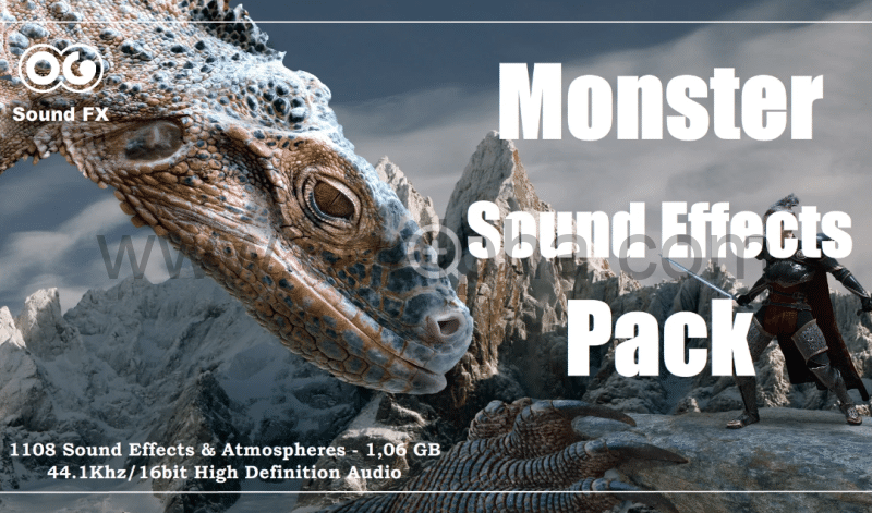 【UE4/5】怪物声音和氛围音效包 Monster Sounds & Atmospheres SFX Pack