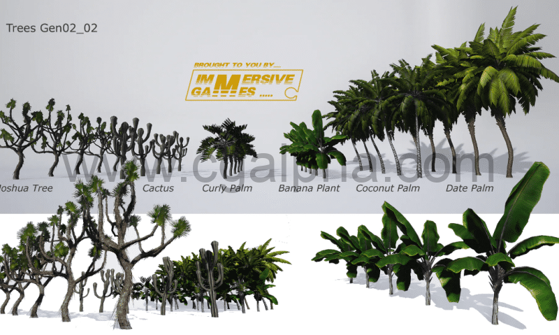 【UE4】植物树 Trees Gen02