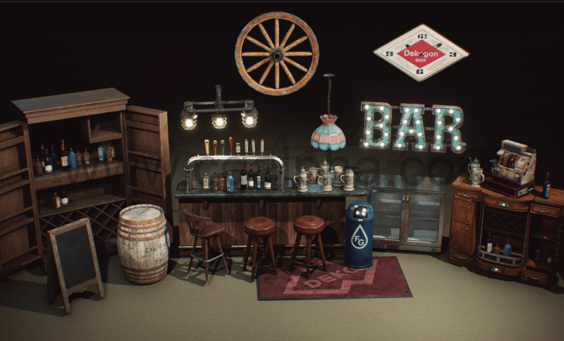 【UE4/5】餐厅和潜水吧 Restaurant and Dive Bar VOL.2