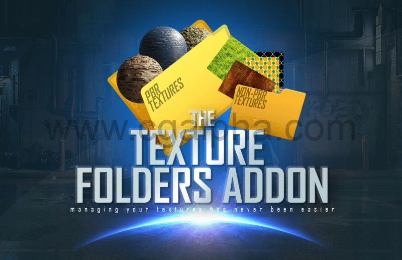 Blender插件 – 纹理材质整理插件 Texture Folders