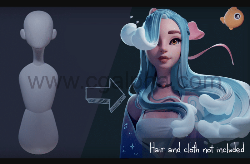 模型资产 – 逐步模型创建 Step by Step Base Meshes