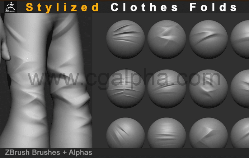13 种风格化衣服褶皱 Stylized Clothes Folds