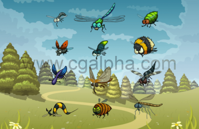 Unity – 有趣的飞虫 Funny Flying Bugs