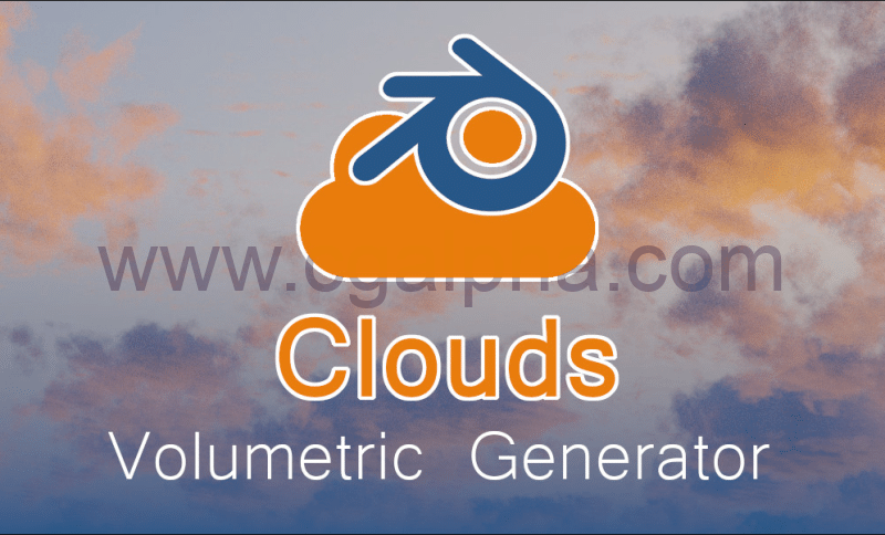 Blender插件 – 体积云生成插件 Volumetric Clouds Generator