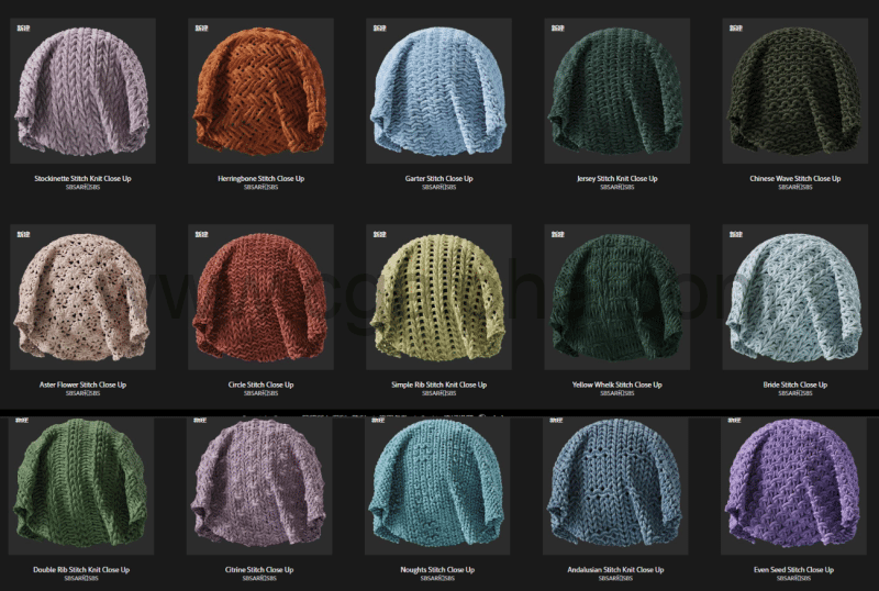 30 种substance织物金属材质