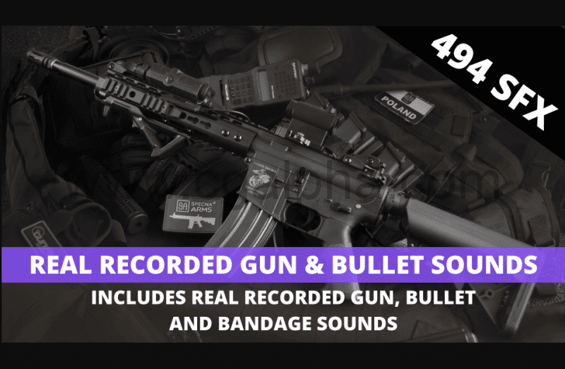 【UE4/5】真实枪声和子弹声音效 Real Recorded Gun & Bullet Sounds – Gun Sounds