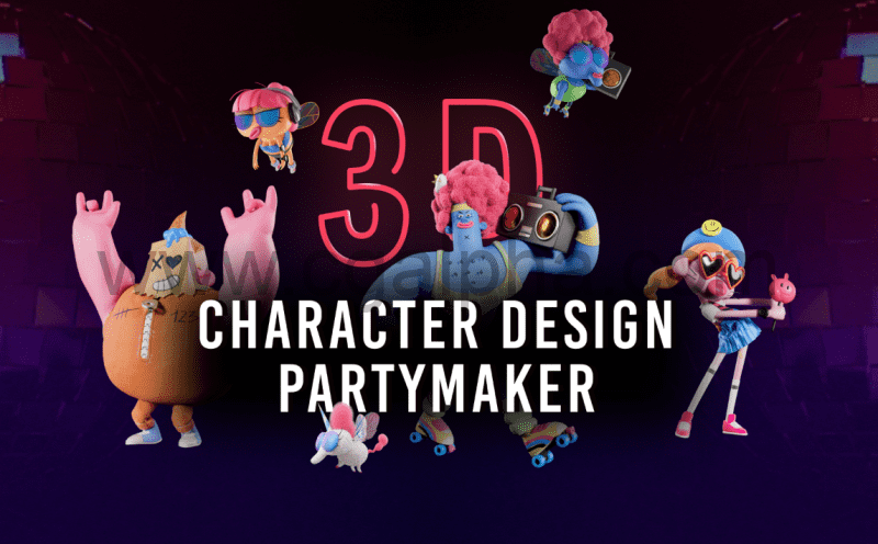 【中文字幕】Zbrush教程 – 风格化3D角色设计 3D Character Design Partymaker