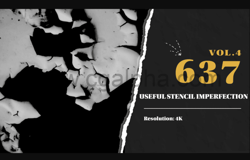 637 种高品质墙皮污垢石膏素材包 High Quality Useful Stencil Imperfection (9 Categories) vol.4
